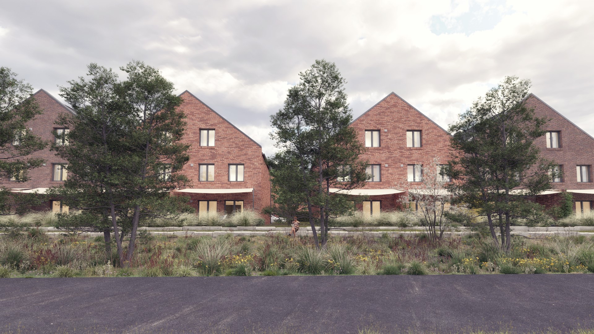 HANKUNFT | Wohnraum für alle Generationen in Garbsen | Visualisierung Platzfassade